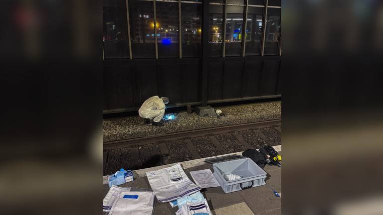 Kort na de aanhouding van de man vond de politie een pistool op het spoor (foto: NS Veiligheid en Service).