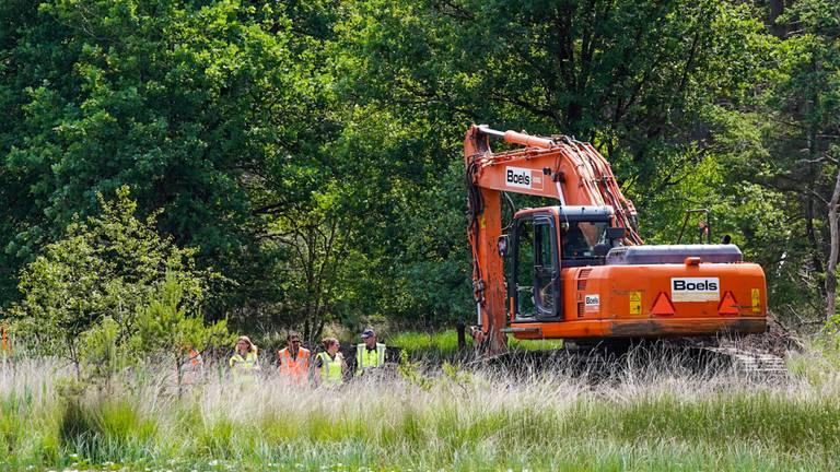 Eerdere zoekactie Tanja Groen bij op de Strabrechtse Heide (archieffoto: SQ Vision Mediaprodukties).