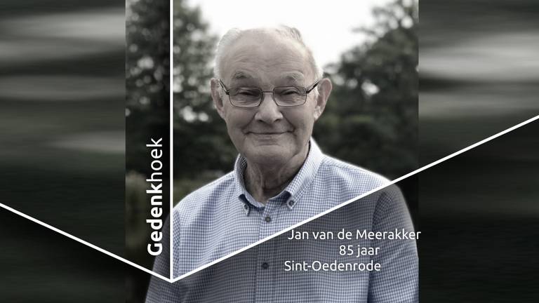 Eerbetoon aan Jan van de Meerakker.