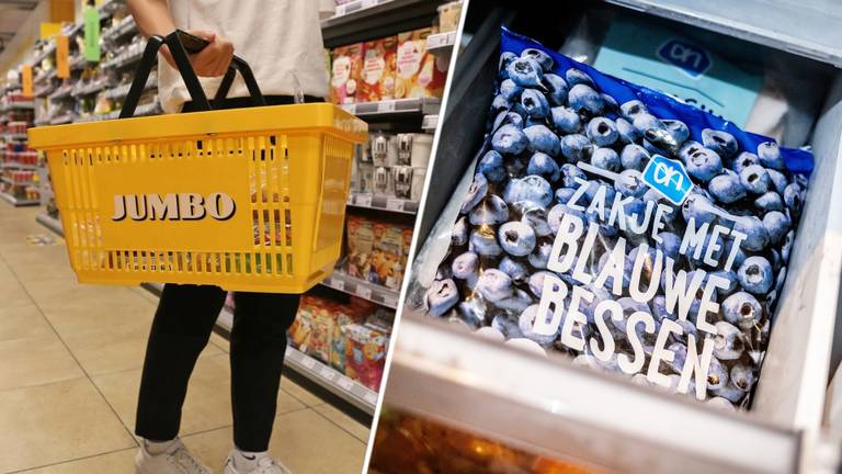 Albert Heijn haalde vandaag alle blauwe bessen uit de schappen (foto's: Karin Kamp/ANP).