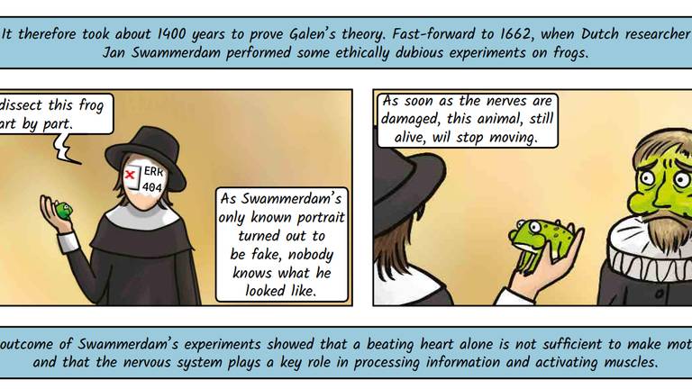 A comic from Raaijmakers' thesis (Photo: Elles Raaijmakers)