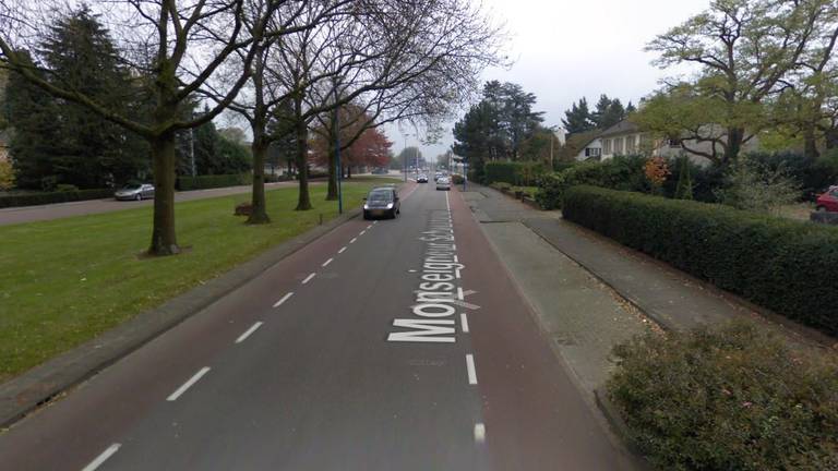 De Monseigneur Schaepmanlaan in Dongen (beeld: Google Streetview).