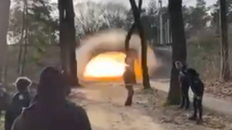 De grote vuurwerkklap in Veldhoven (foto: still uit video)