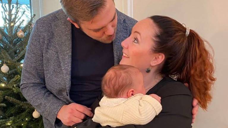 Michelle en Maarten: trotse ouders van Jasmijn (foto: Facebook Michelle van Asseldonk).