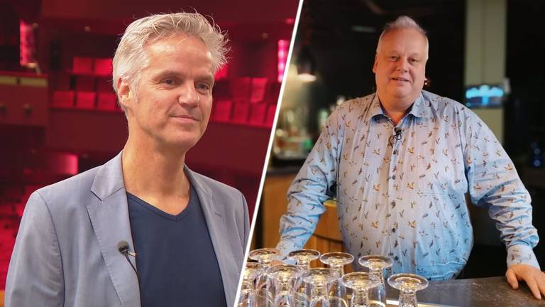 Rob van Steen (directeur Theaters Tilburg) en Ruud Bakker (voorzitter KHN-afdeling Eindhoven).