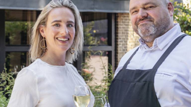 Chef kok Carlo Chantral met sommelier Mariëlle Vink 