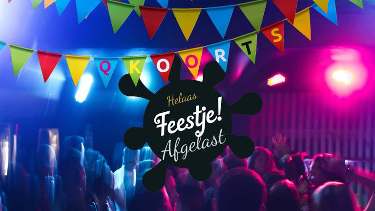Door stijgende coronacijfers is een feestje voor Q-koortspatiënten afgeblazen.