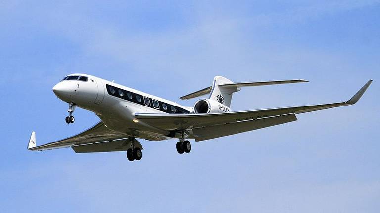 Een Gulfstream 650 (foto: Wikimedia).