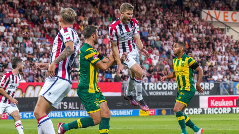 Michael de Leeuw, die een groot aandeel had in de 1-0 van Willem II (foto: Orange Pictures).