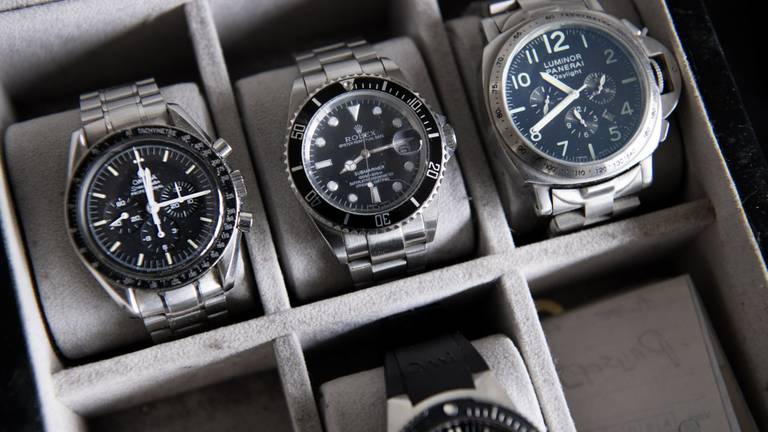 Dure horloges worden gebruikt om crimineel geld wit te wassen (archieffoto: ANP).