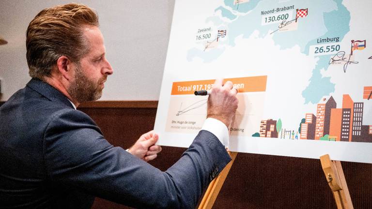 Minister De Jonge ziet de grote uitdagingen voor de doelstelling (foto: ANP).