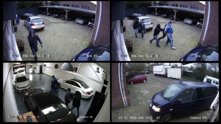 Beveiligingscamera's filmden de ontvoering (foto: politie) 