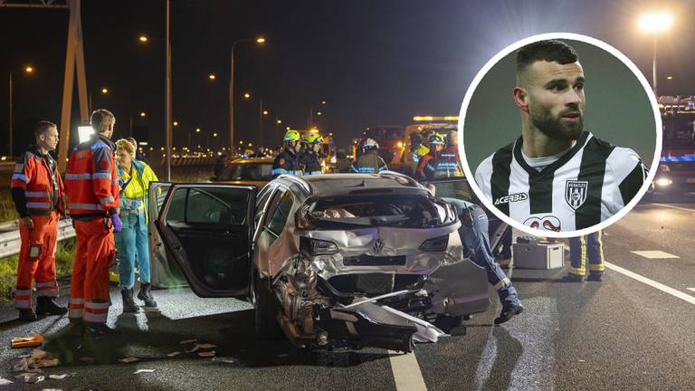 Vloet reed met hoge snelheid op de auto van het gezin. Foto: Michel van Bergen/ANP.