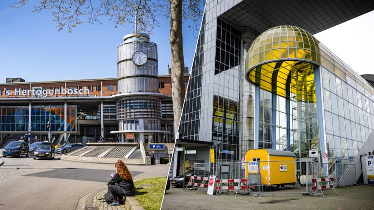 Het station van Den Bosch links en het station van Zoetermeer (foto's: ANP).