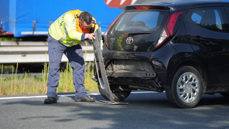 Gewonde bij kop-staartbotsing (Foto: SQ Vision)