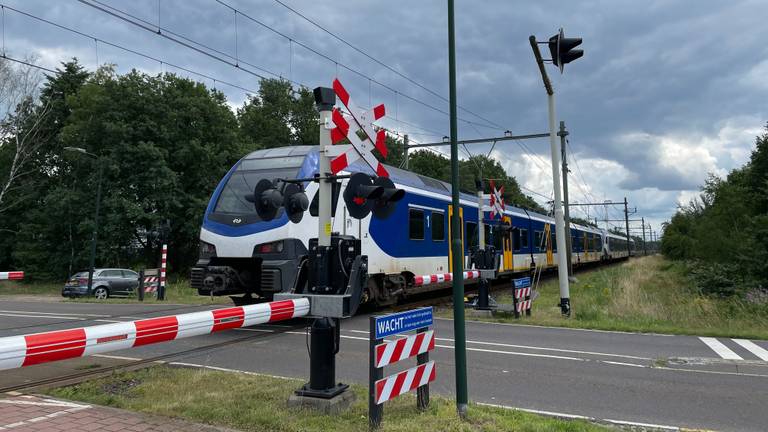 De trein van Maarheeze naar Weert, op dit traject lopen meer spoorlopers (Foto: Alice van der Plas)