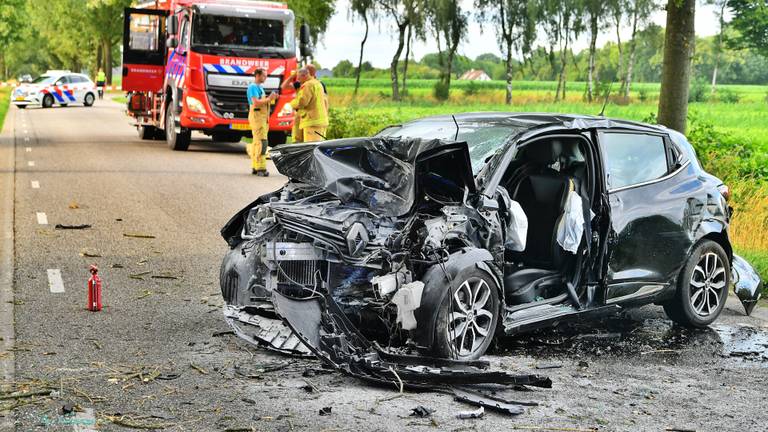 Dodelijk ongeluk op de Fluiter in Hoogeloon. (foto: Rico Vogels/SQ Vision).