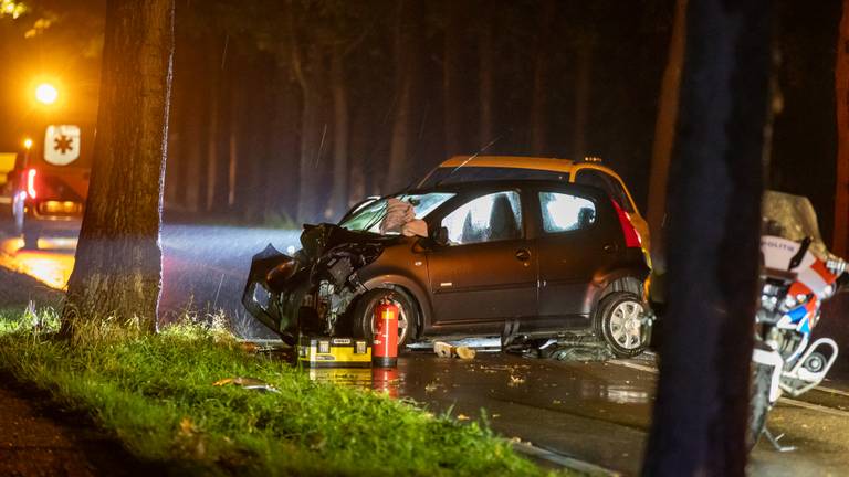 Vrouw (78) botst met auto tegen boom en overlijdt