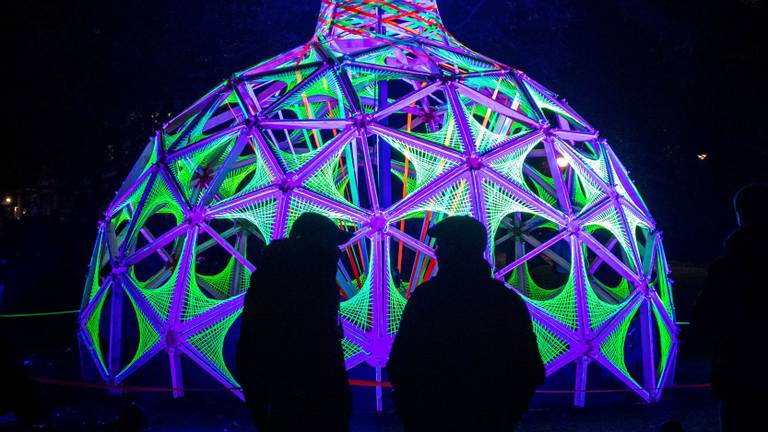 Eén van de kunstwerken van GLOW 2023 (foto: GLOW).