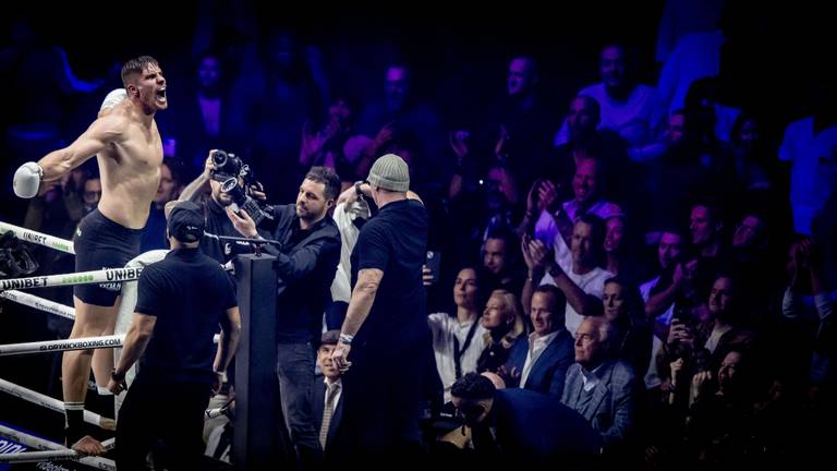 Rico Verhoeven na zijn overwinning (foto: ANP). 