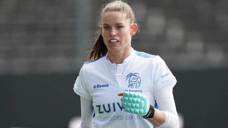 Lidewij Welten in het tenue van Kampong (foto: ANP).