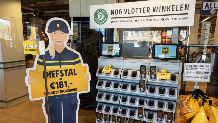 Jumbo heeft acties ondernomen om winkeldiefstallen tegen te gaan. 
