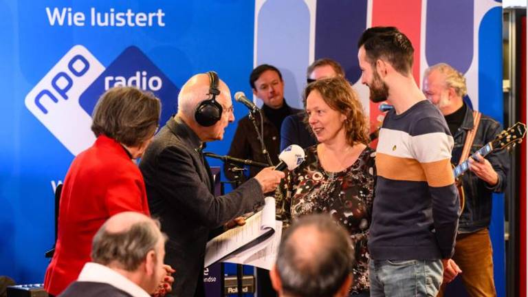 Winnaars Irene Vorstenbosch en Wouter de Voogd met Frits Spits (foto: Annemieke van der Togt).