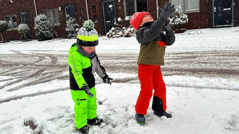 Sneeuwpret in Oostelbeers (foto: Inge van Genugten).
