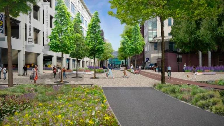 De gemeente Eindhoven wil een autoluwe binnenstad (foto: Gemeente Eindhoven).