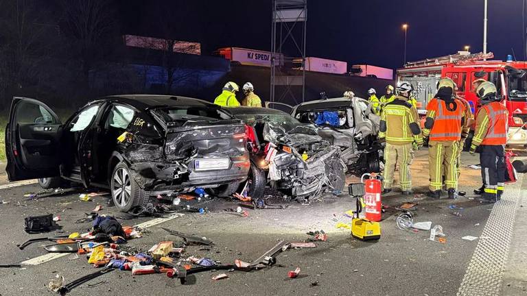 Ravage in België na een politieachtervolging vanuit Brabant (foto: Paul Fierens, VRT)