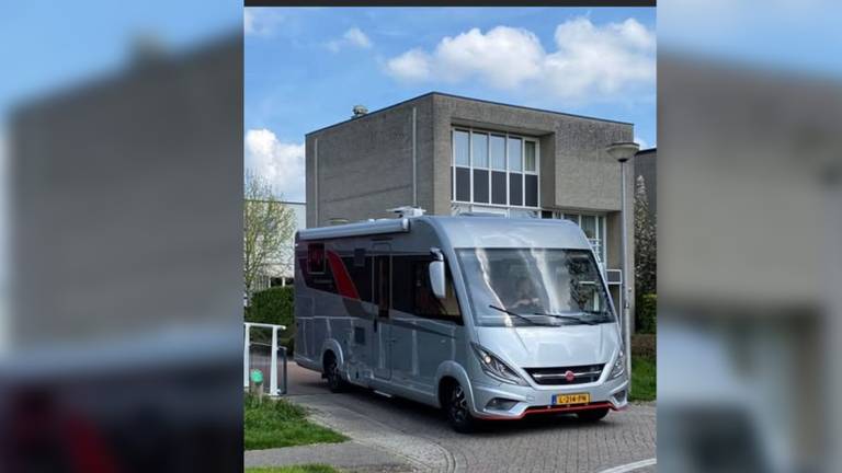 De gestolen camper van Johan (foto: Johan)