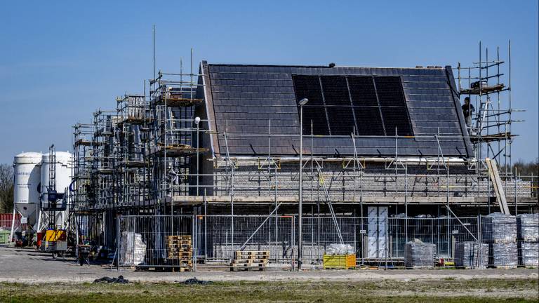 Huizen in aanbouw (foto: ANP).