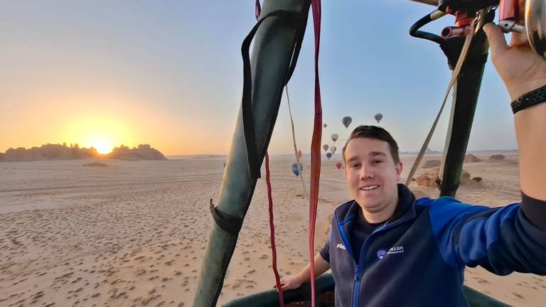Sven maakte twee weken lang tochten in Saudi-Arabië (foto: Sven de Hoogd).
