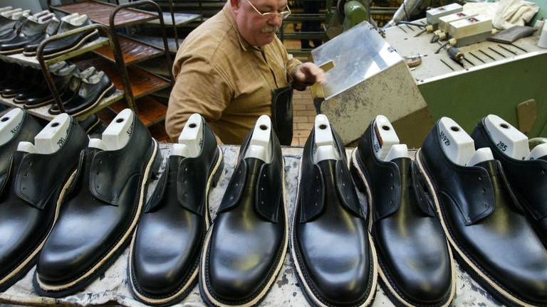 De schoenenfabriek van Van Lier in het Brabantse Loon op Zand (foto: ANP).