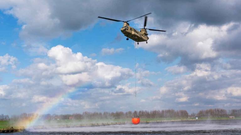 Een chinookhelikopter (foto: Gemeente Eersel).