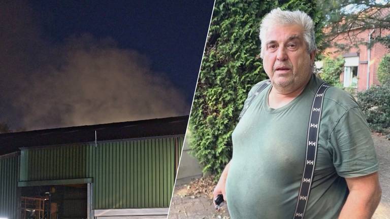 Nico Koeken over de brand bij zijn buren (foto: Omroep Brabant).