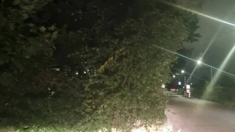 De jongens gooiden stenen naar het fietspad (foto: Instagram politie Groene Beemden).