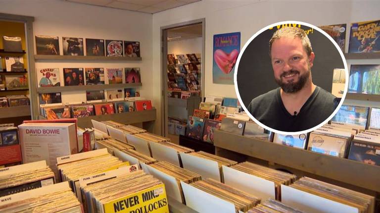 Bob en zijn platenzaak (foto: Omroep Brabant).