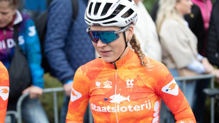 Yara Kastelijn bij het WK Gravel (foto: Orange Pictures/Dick Soepenberg).