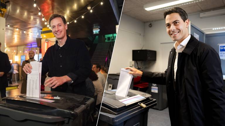 De Brabantse lijstrekkers brengen woensdagochtend hun stem uit (foto: ANP).