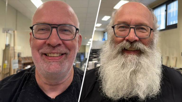 Hans zonder en met baard (foto: Pieter Soethout).