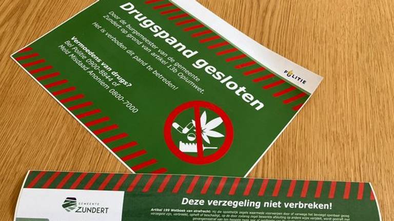 Het huis is voor drie maanden gesloten (foto: Gemeente Zundert).