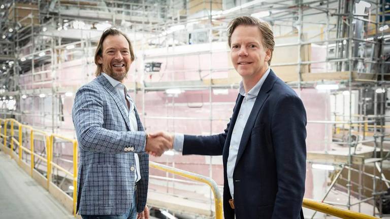 Ondernemer Laurens Last en CEO Niels Vaessen (foto: Heesen Yachts).