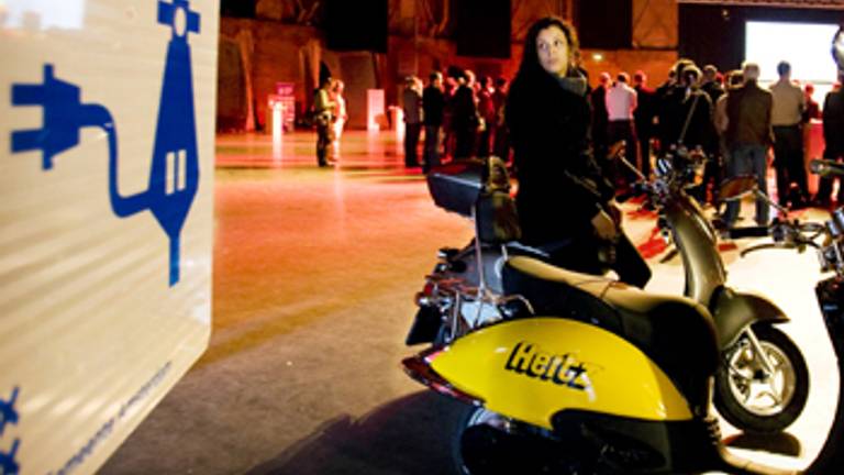 een elektrische scooter