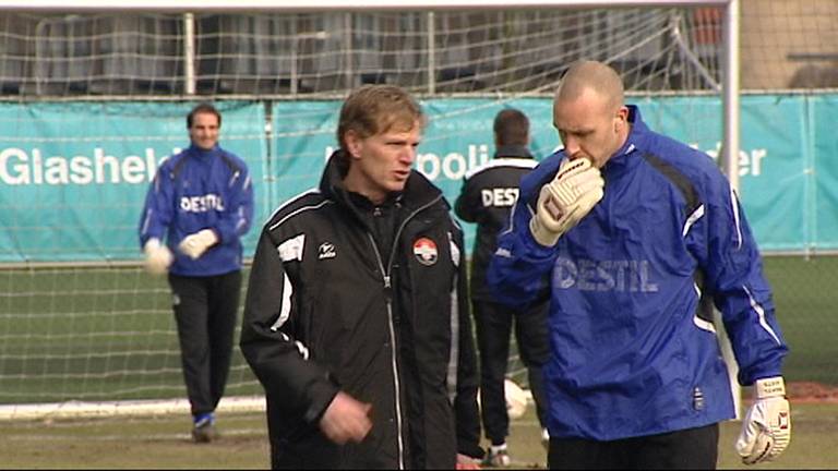 Alfons Groenendijk tijdens training Willem II