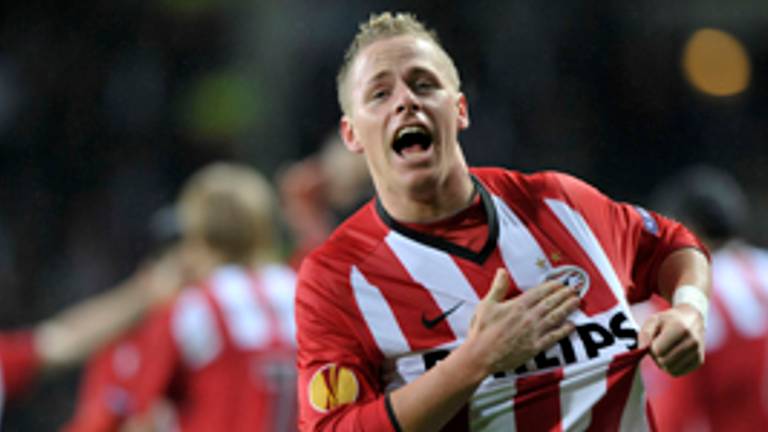 Balasz Dzsudzsák van PSV na de 2-0 tegen Hamburger SV