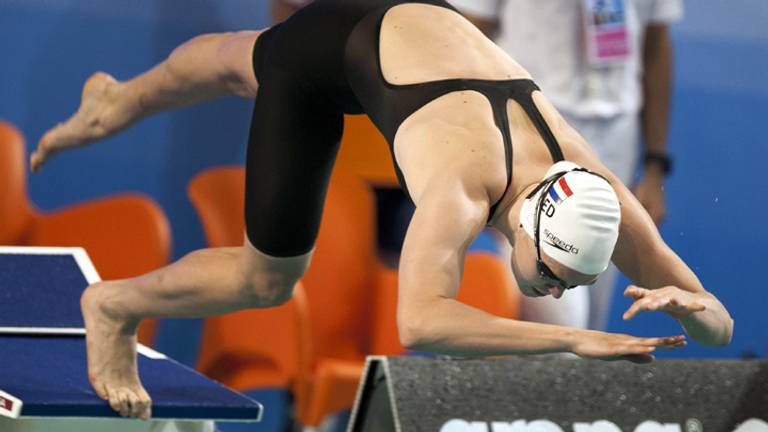 Inge Dekker in actie (foto: ANP)