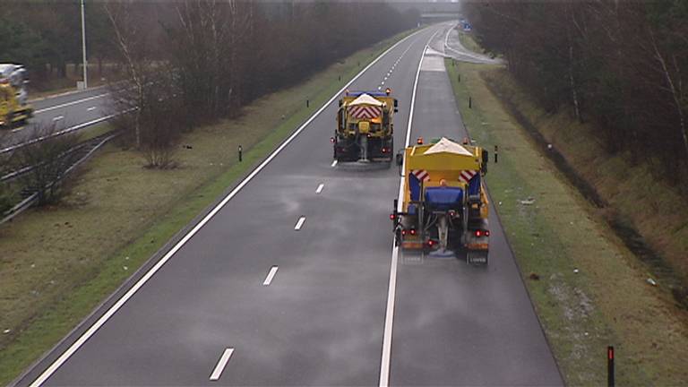 Waarschuwing voor gladheid (archieffoto).