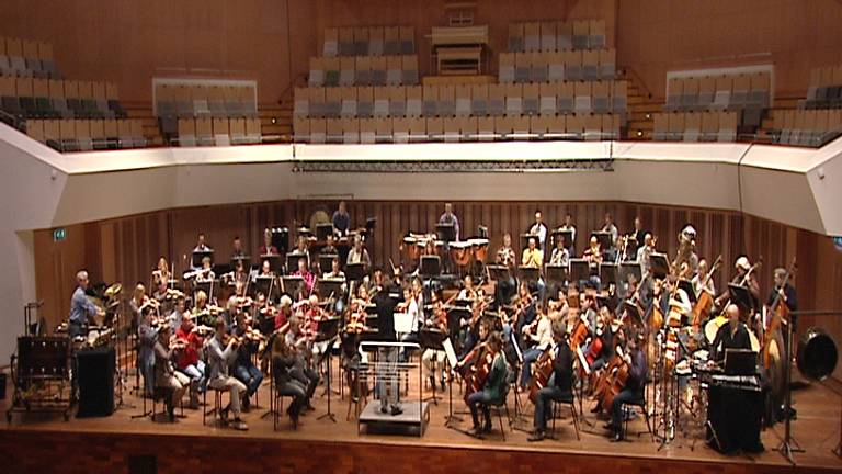 Philharmonie Zuid in de grote zaal van het Muziekgebouw