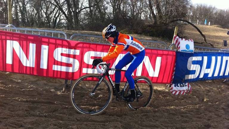 Marianne Vos verkent parcours Koksijde